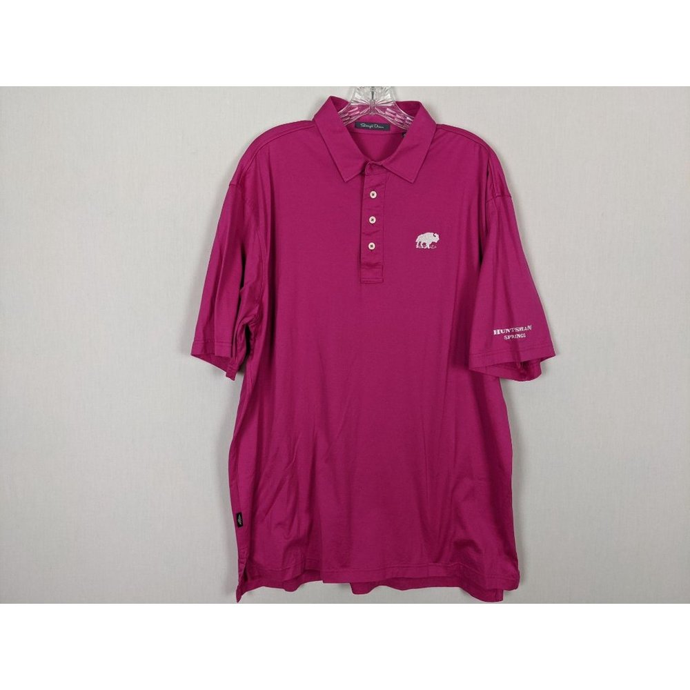Straight Down short sleeve pink golf shirt size‎ XL